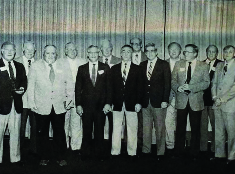 Group photo of the 1947 & 48 MIAC Championship baseball teams